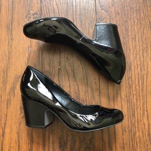Carvela black block heels
